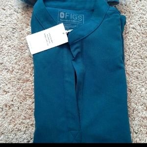 Figs Teal Women's Blouse